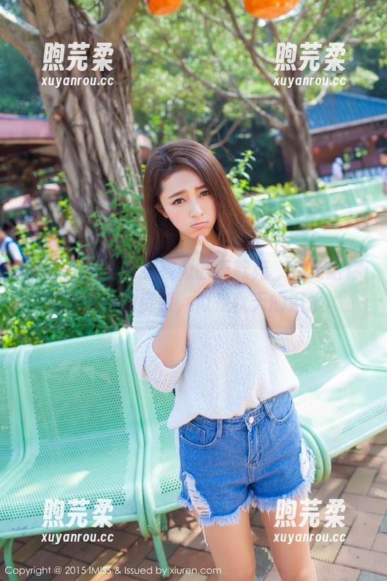 爱蜜社 - 邻家女孩似的黄歆苑，今天给你展示白色的资源，似是秋天的泪水。